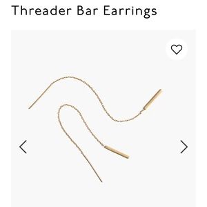 SOLD! Madewell gold threaded earrings